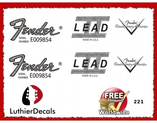 Fender Lead 11 Guitar Decal 221
